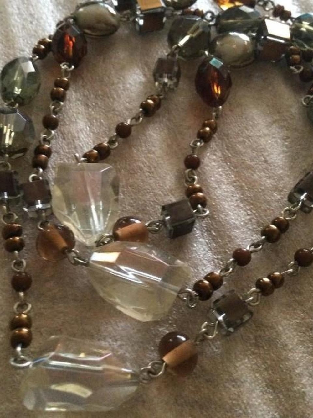 Glass And Crystal Necklace